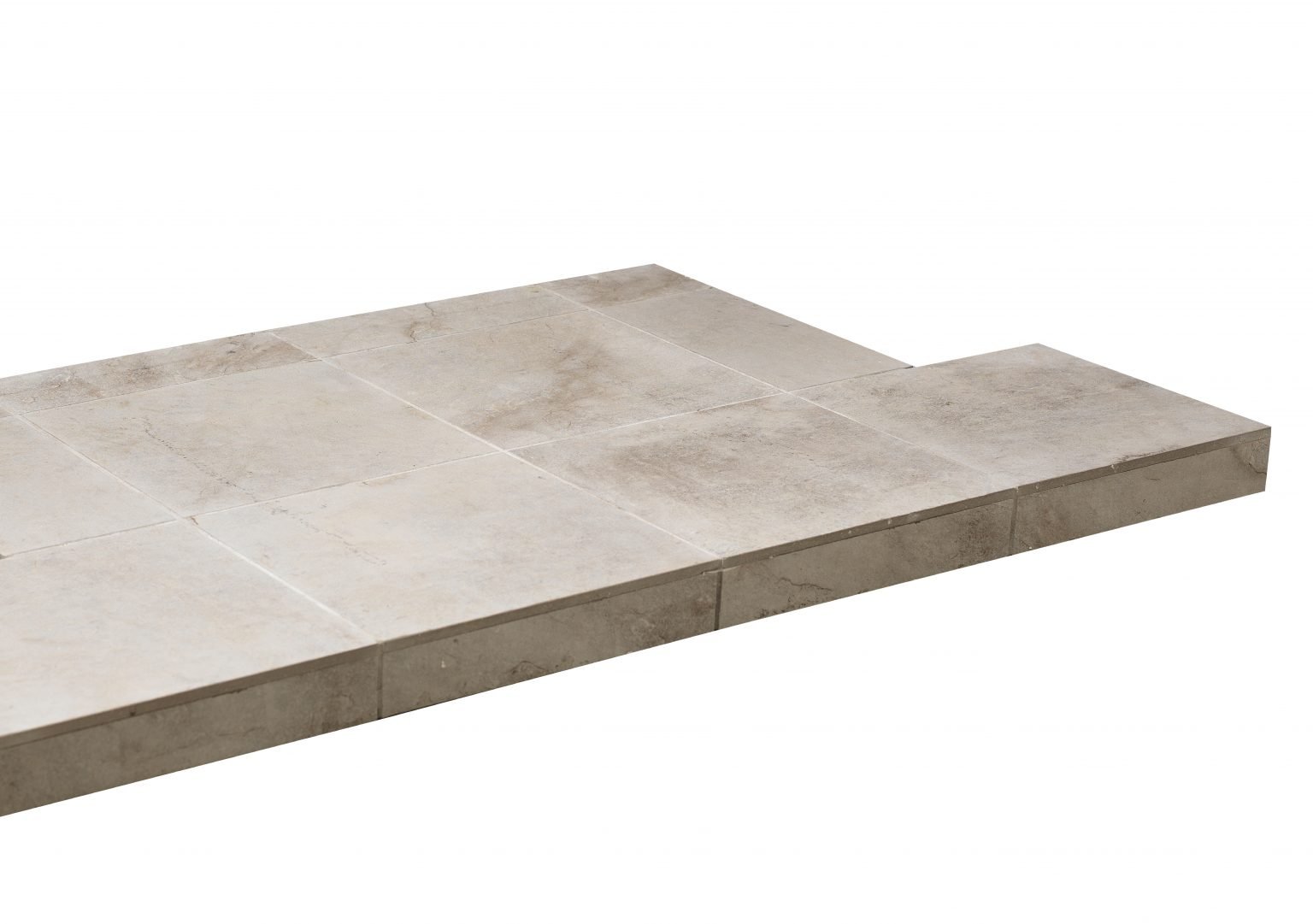 LIGHT GREY TILE HEARTH